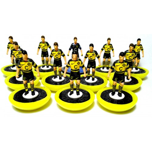 Subbuteo Andrew Table Soccer Borussia Dortmund 1996-97 on Classic Lightweight bases
